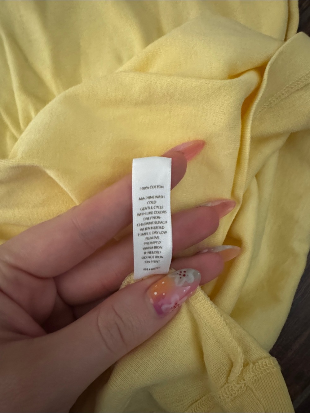 Victoria’s Secret Tee Shop Vintage Pink Butter Yellow 100% Cotton Baseball Shirt - Picture 3 of 3